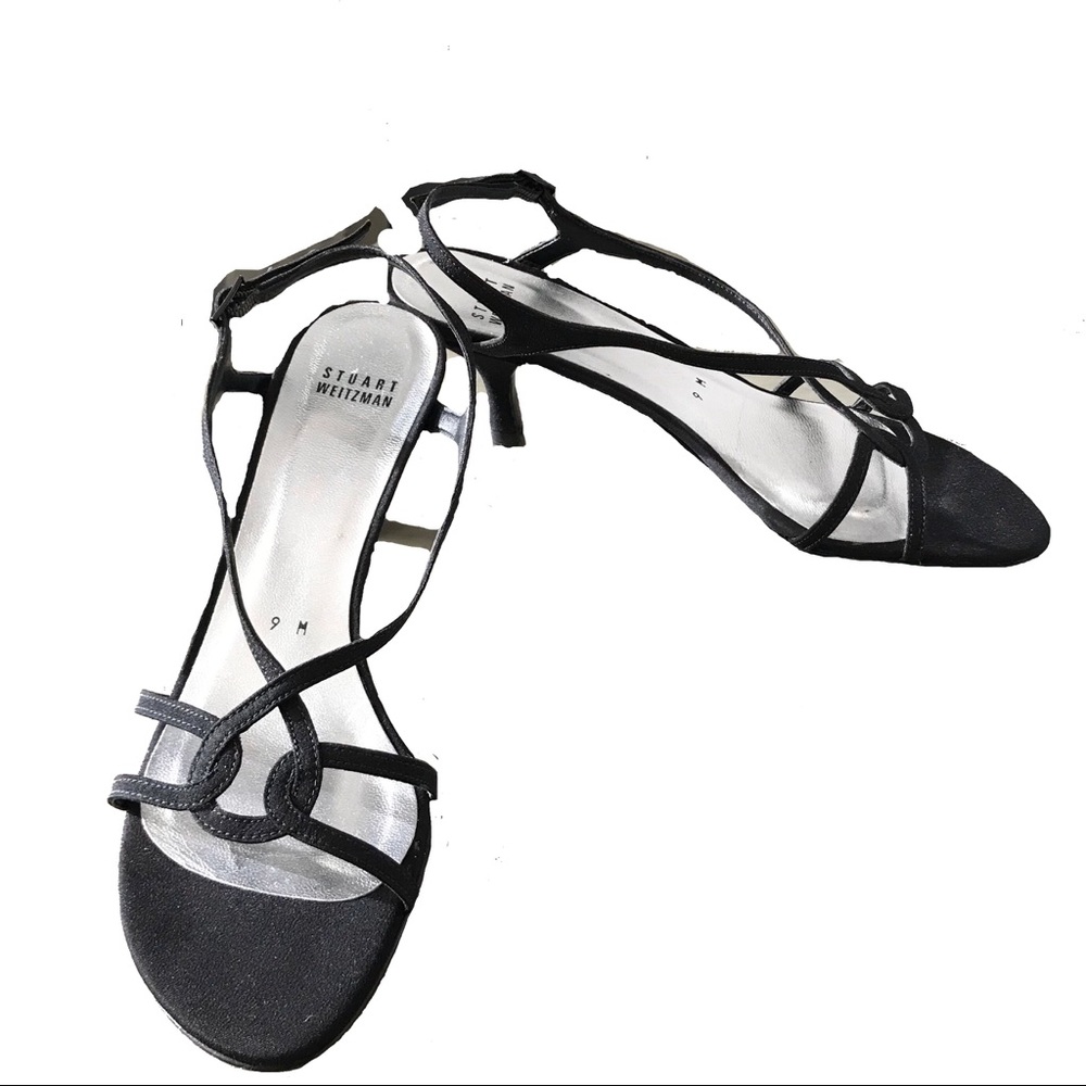 STUART WEITZMAN, size 9M, suede slingback, 3” heel